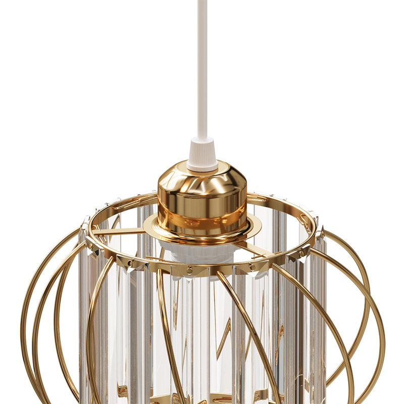 1 - Light Natural Dome Pendant