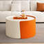 Table basse sans assemblage en blanc, avec conception escamotable et rangement supplémentaire-1323790330