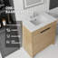 Meuble-lavabo autoportant avec lavabo