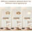 Gold Rattan Arc Floor Lamp With Remote, Dimmable Bulb & 3 Color Temps For Living Room, Bedroom - Height Adjustable