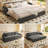 Multifunctional Chenille Sofas With Storage, Modern Space-saving Design For Small Homes