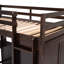 Lit mezzanine simple avec tiroirs, bureau et garde-robe espresso-512961072-512961075