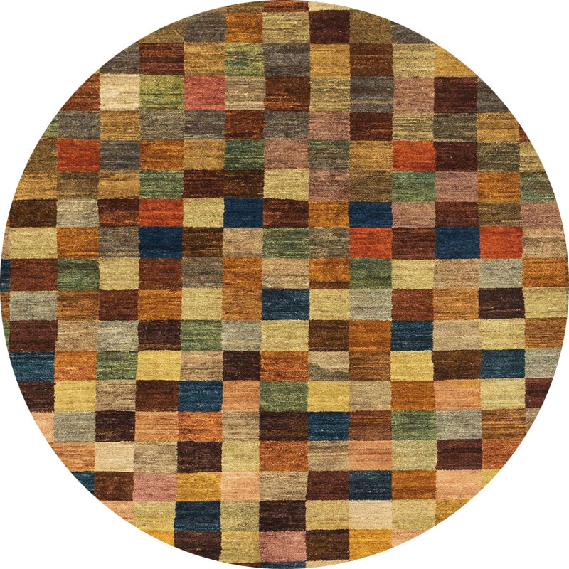 Abstract Indoor Rug, Round 8'