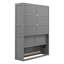 Lit escamotable mural avec tablettes multicouches-129345106