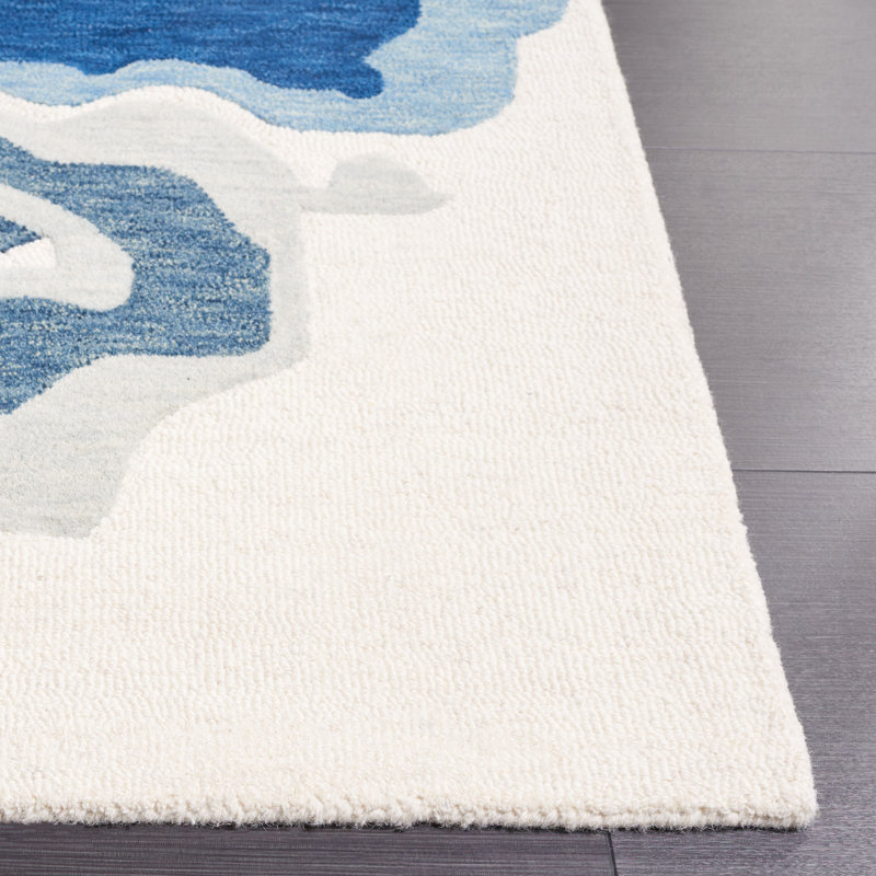 Rodeo Drive Hand Tufted Wool Abstract Rug, Rectangle 5' x 8'