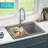 KRAUS Bellucci 28” Granite Workstation Drop In Top Mount Single Bowl Kitchen Sink with Accessories-86781489-86781491