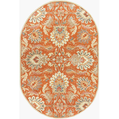 Aaron Terracotta Orange Hand-Tufted Wool Rug