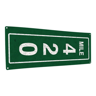 Plaque en métal Mile 420