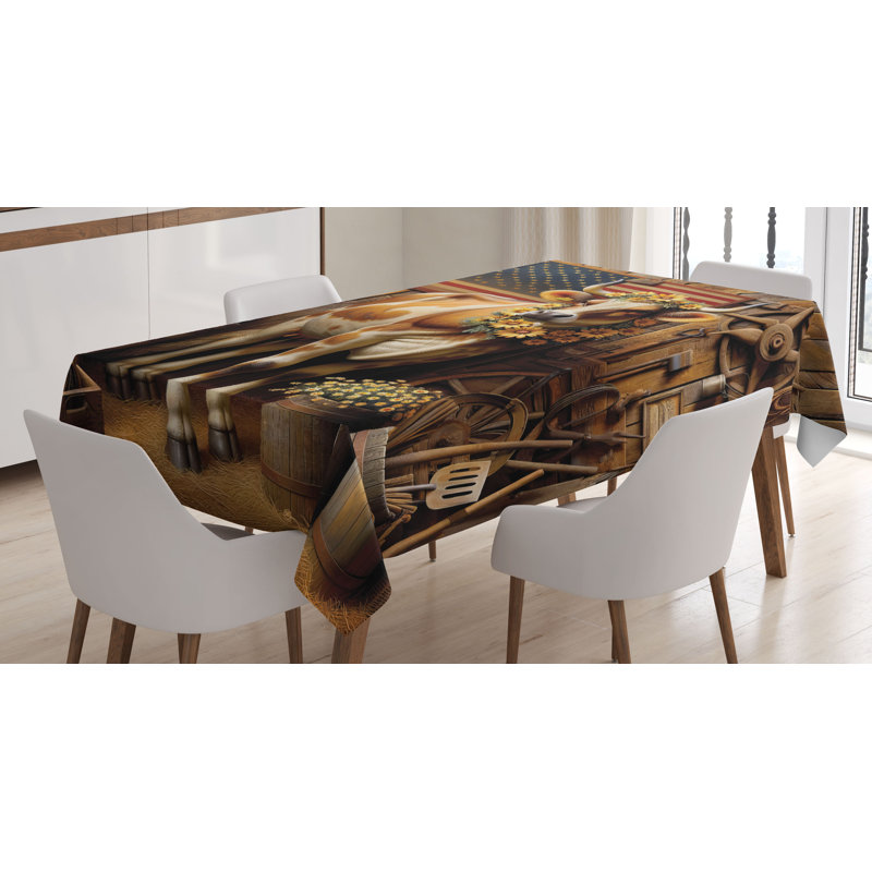 Anesa Rectangle No Pattern Microfiber Tablecloth, 70" Rectangle