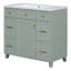 Ensemble de meuble-lavabo vert 36 "avec lavabo