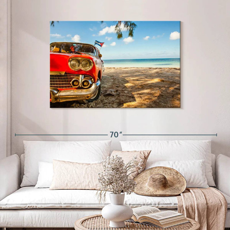 Voiture rétro Gillard Beachside, H 30 po x l 45 po