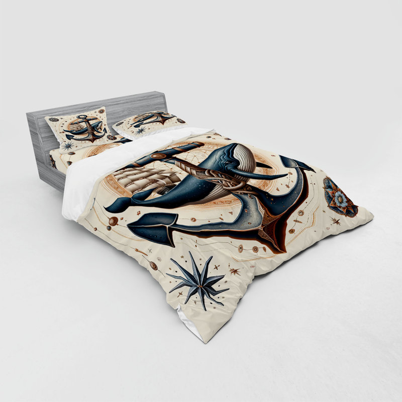 Ensemble de literie Ambesonne, Housse de couette grand + 3 pièces supplémentair