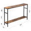 Console étroite, canapé de 47 pouces avec tablette ajustable, table longue à 2 niveaux-1108479407-1101340926