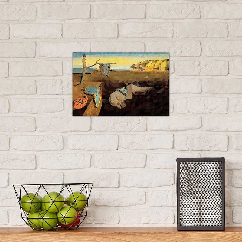 Melting Clocks - Painting on Canvas, 20.32 cm H x 30.48 cm W, Wrapped Canvas