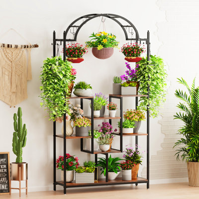 Gohagin Solid Wood Plant Stand 5 Tier