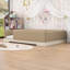 Lit de plancher rembourré avec garde-corps amovibles-370234974-370234973