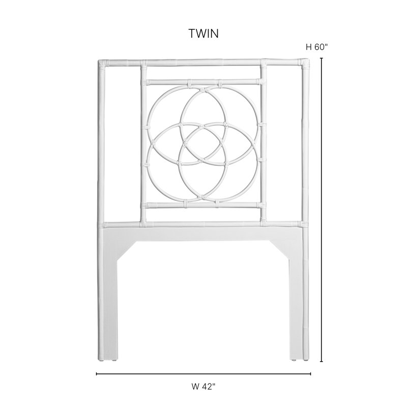 Emilia Platform Bed, White, Twin XL