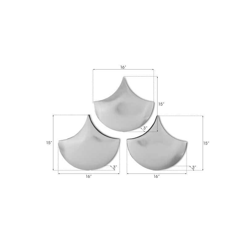 Scales Wall Décor, 15" H x 3" W, Silver