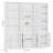 Atanaska 71''W X 74.4"H Sideboard Buffet with 3 Cabinets and 12 Open Shelves-1270997603