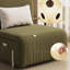 Canapé convertible pliable en lin vert mat-130061057