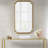 Gold Scalloped Wood Wall Mirror