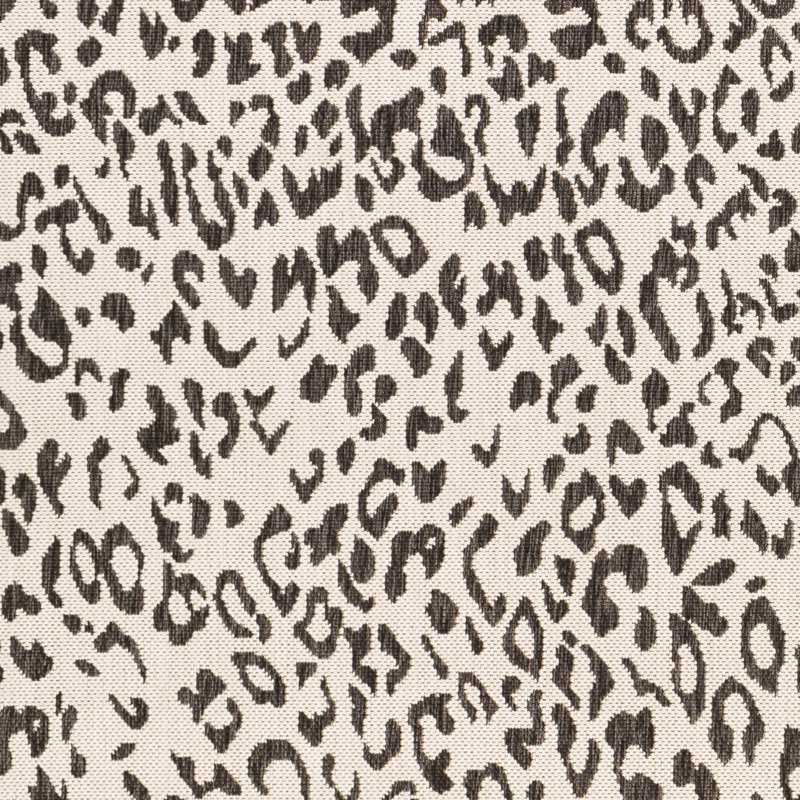 Tapis intérieur / extérieur noir / beige Gainell, Rectangle 7 pi 10 po x 10 pi 2 po