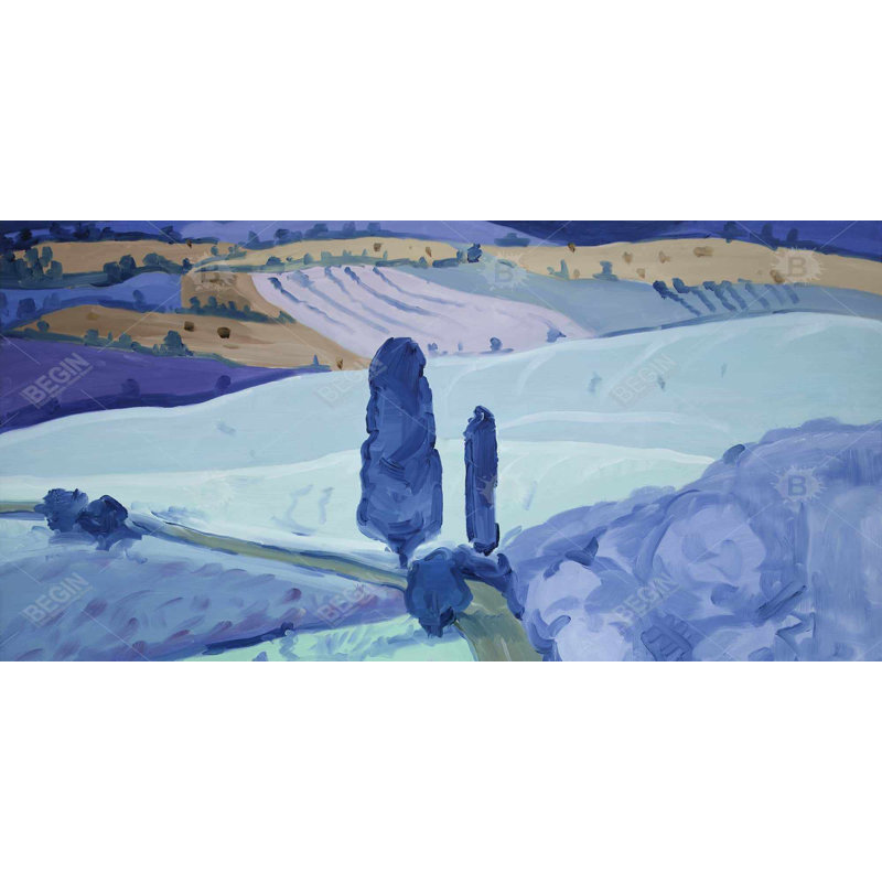 Tuscany field - 15.75"x31.50" Desk mat