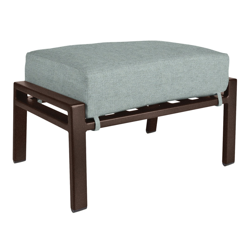 Aris Outdoor Ottoman, Copper Creek, Cast Lagoon