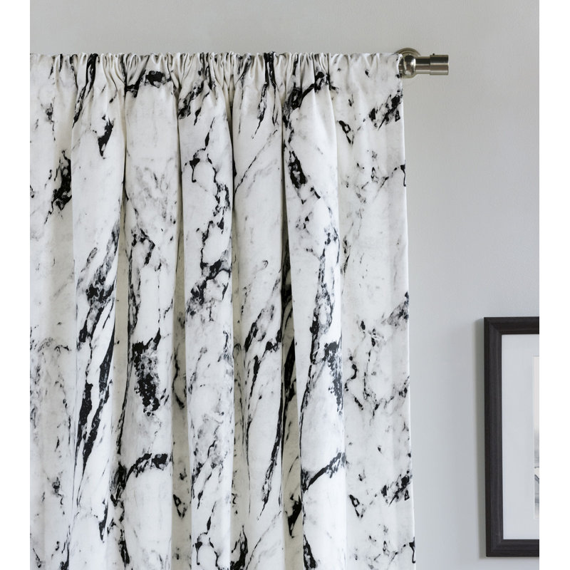 Banks Room Darkening Curtain, 96" W x 108" L