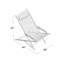 Fauteuil de détente avec coussin Kinsler