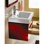Lavabo de salle de bain mural 24 po en céramique avec trop-plein Mission