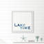 Reproduction d’art textuel sur papier encadrée « lake time »-864303707