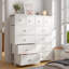 Commode pour la chambre Pekka avec 12 tiroirs de rangement spacieux, commodes avec plateau en bois et structure en métal-782790284