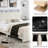 Modern 3-Pieces Bedroom Sets, Upholstered Platform Bed With Usb Charging Station & Led Lighting  And Two Nightstands-2073602837-2073602836