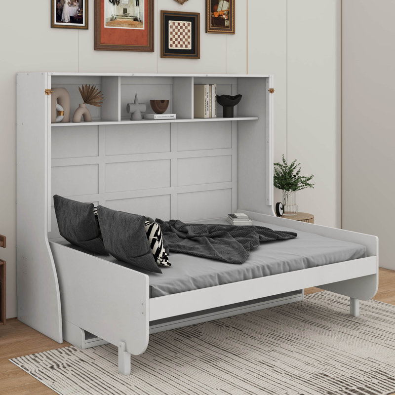 Full Size Murphy Bed With Desk