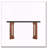 59'' Console Table Long Wood Sofa Table Behind Couch Table