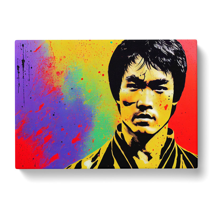 Bruce Lee Splash Vol.2 - Wrapped Canvas, 35cm H x 50cm W x 3cm D