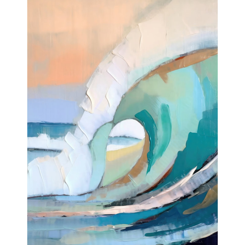 «Waves 3» sur toile, H 18 po x l 15 po