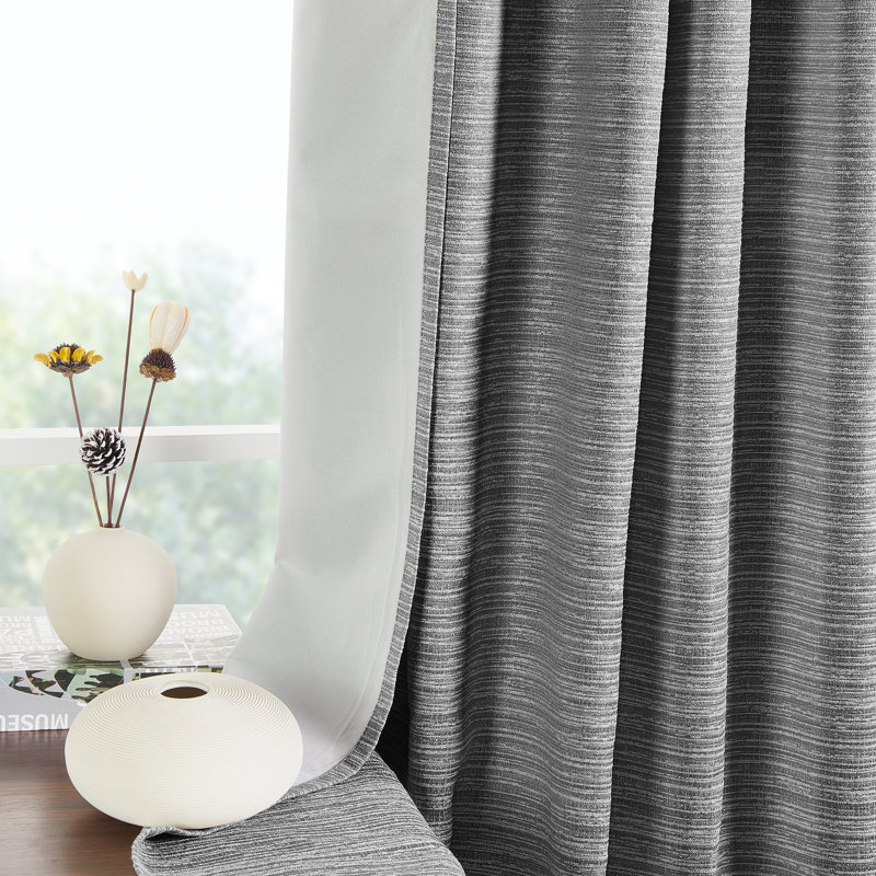 Canh Curtain, Gray, 52" W x 96" L