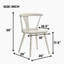 Ensemble de 2 pièces pour chaise de salle à manger rustique moderne de style campagnard au design rétro, facile à assembler-633219648