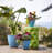Dayton Traditional Recycled Plastic Indoor/Outdoor Planter with Attached Saucer-1626228657-1626228659