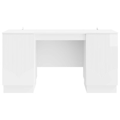 Desk With Shelf With Storage With Door Engineered Wood Furniture Sets