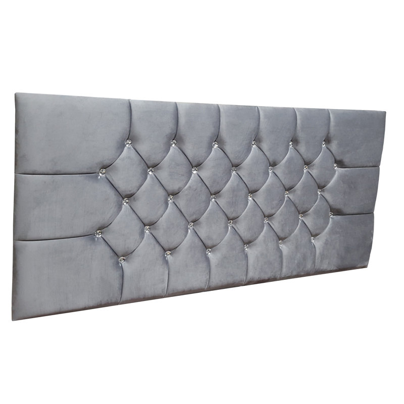 Full / Double Upholstered Headboard, Plum, UK Double
