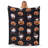 Machine Printed Throw Blanket