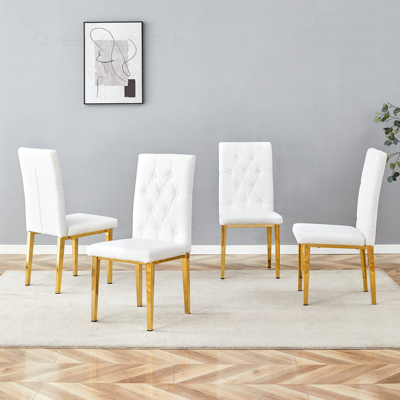 4-Pack PU Dining Chairs