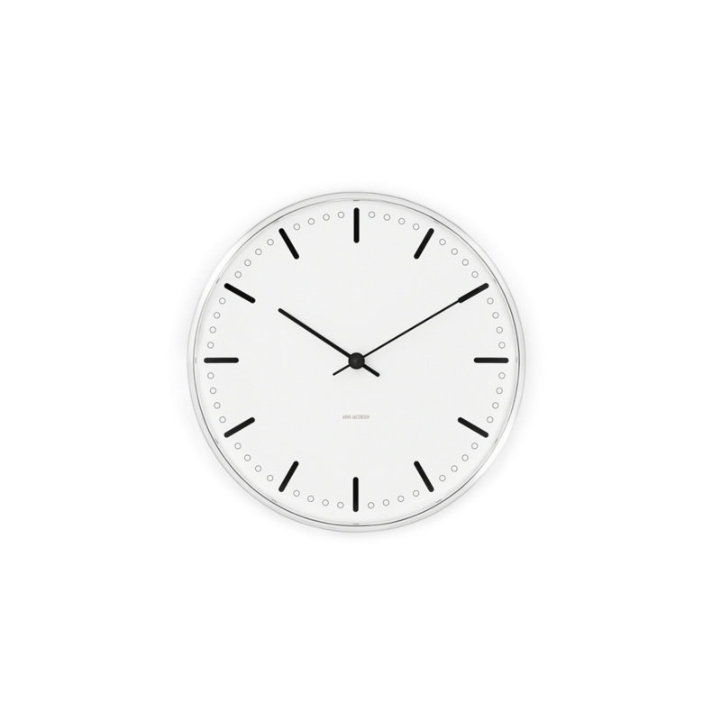City Hall Metal Skeleton Wall Clock, Large