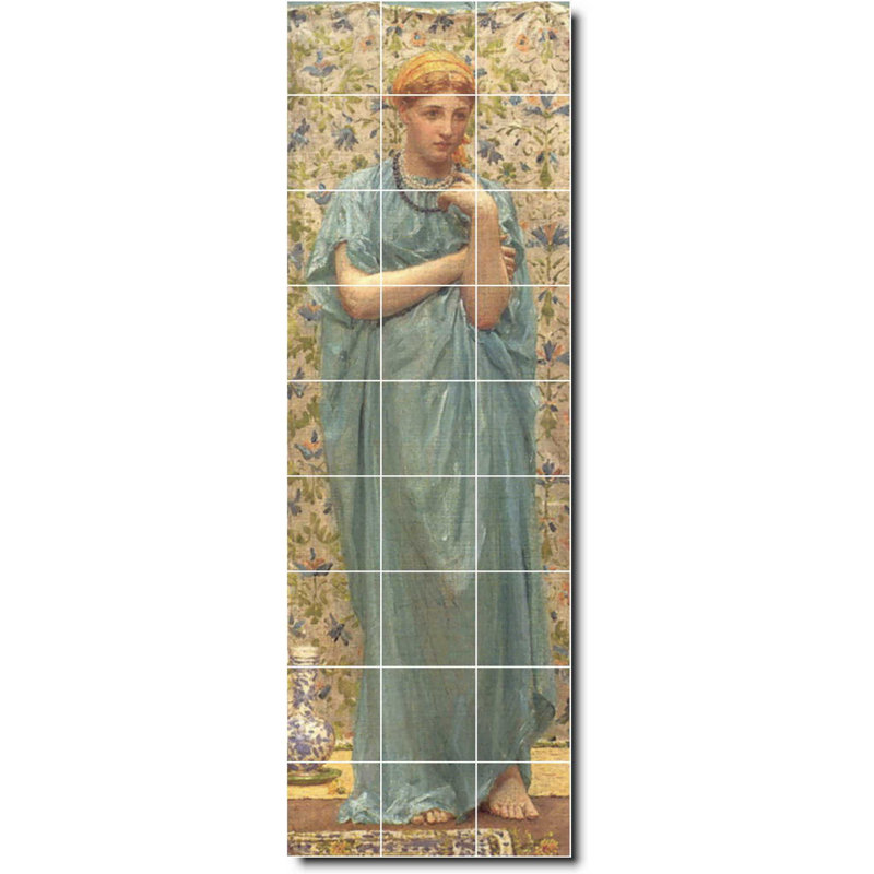 Carreau de peinture murale en céramique 24 po x 72 po 8 po x 8 po, Femme 06295