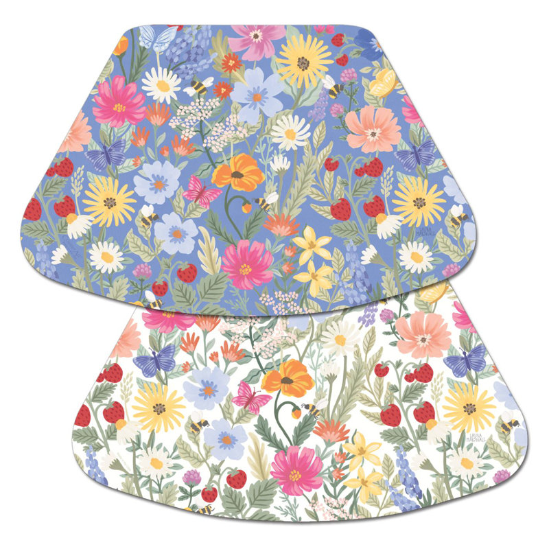 Napperon réversible à motif floral 4 pièces Meadow