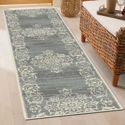 Runner Floral Area Rug