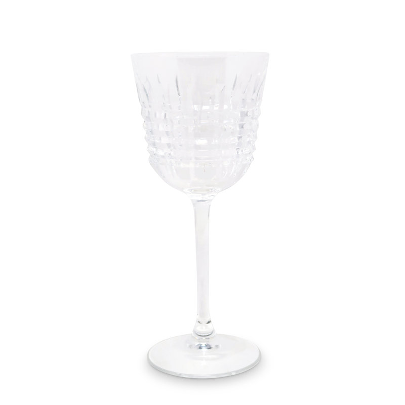 Set of 6 Wine Glasses, Clear